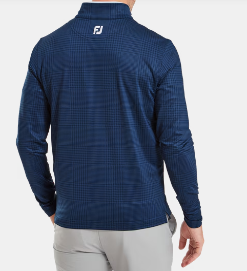 Footjoy Glen Plaid Print Midlayer (Navy)