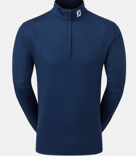 Footjoy Glen Plaid Print Midlayer (Navy)