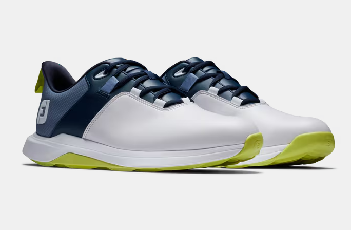 Footjoy ProLite Shoes (White/Navy/Lime)