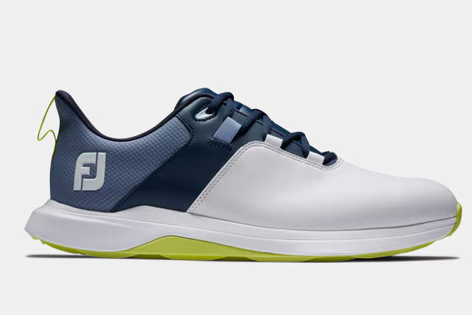 Footjoy ProLite Shoes (White/Navy/Lime)